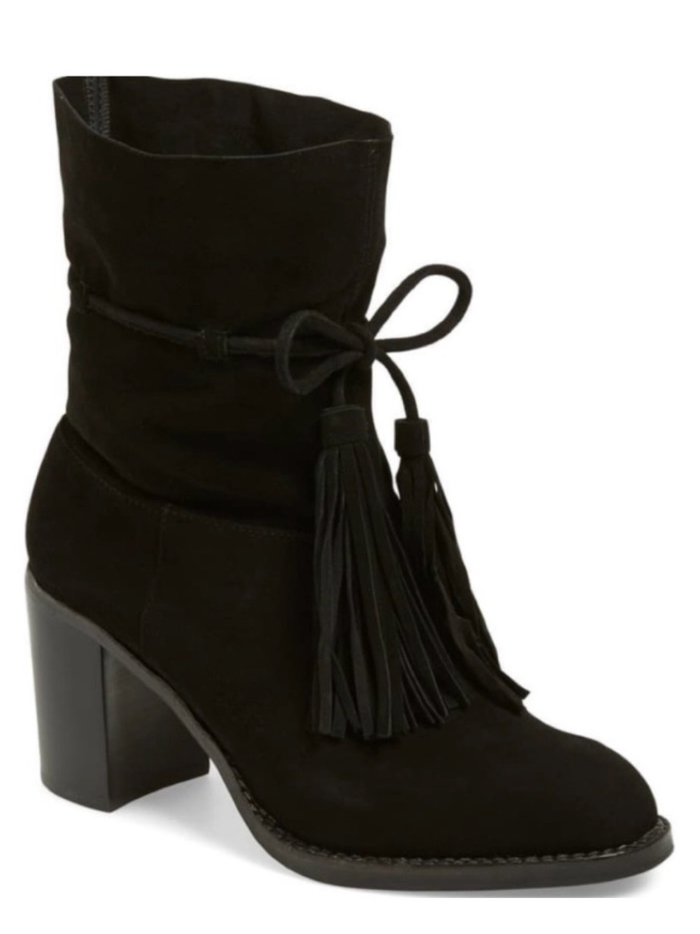 Jeffrey Campbell La Forge Suede Tassle Boots sz 7
